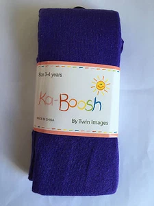 BNWT Ka-Boosh Brand Girls Age 3-4 Years Lovely Purple Thick Footed Style Tights - Picture 1 of 1