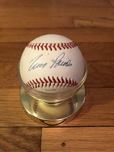 tim raines autographed baseball