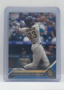 🟦 FERNANDO TATIS 100th Home Run BLUE 37/49 San Diego Padres 2023 Topps Now #644 - Picture 1 of 2