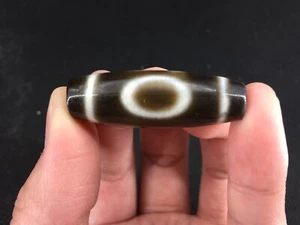 Magic Power Old Agate *Cielo y tierra/Gancho Ruyi* Colgante de cuentas dZi Q10 - Imagen 1 de 12