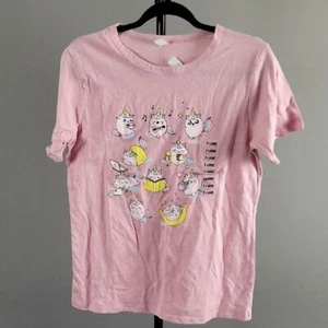 Camiseta Juniors Rosa Unicornio Gráfico, Talla XL - Imagen 1 de 4
