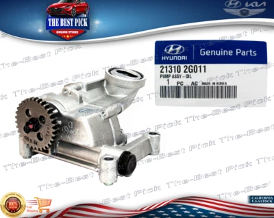 ⭐GENUINO⭐ Bomba de aceite de motor para 10-13 Hyundai Tucson Forte Forte5 2.0L 213102G011 Foto 1 de 4