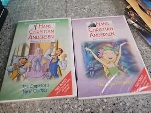 A14 Lot 2 Hans Christian Andersen DVDS readers Emperor Clothes Mermaid NEW - Foto 1 di 2