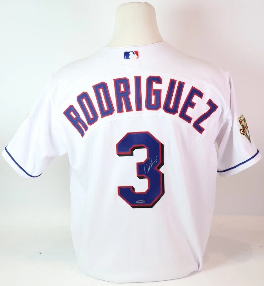 Alex Rodriguez Autographed Rawlings Texas Rangers Jersey w/ AL Patch UDA COA - Image 1 of 4