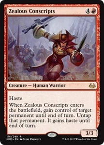 MTG - ZEALOUS CONSCRIPTS - Modern Masters 2017 (R) - Picture 1 of 1