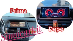 AUTORADIO ANDROID 11 STEREO AUTO BMW X5 X6 E70 E71 2007-2010 NAVIGATORE CARPLAY - Foto 1 di 9