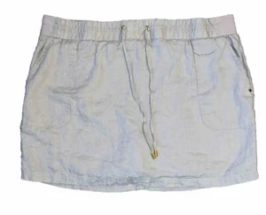 Company Ellen Tracy Womens Skort Size XL Linen Comfort Drawstring Pockets Skirt - Picture 1 of 6