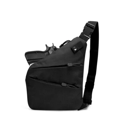 Travel Sling Bag Anti-Thief Crossbody Personal Pocket Bag for Men Hiking Riding - Image 1 of 4