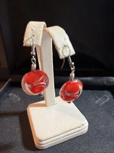 Artisan Made Glass Earrings - F 12 - Picture 1 of 3