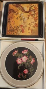 New Pimpernel Drink Coasters CHINESE SCREEN & ENGLISH LIFE coasters 2-NEW IN BOX - Picture 1 of 8