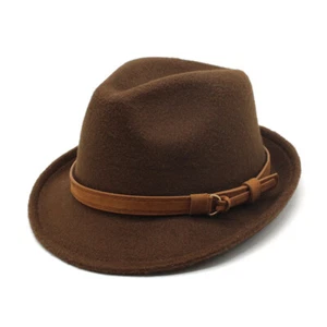 Lo último en venta Lana Top Sombrero para Mujer y Hombre, British Minimalista Jazz Sombrero - Imagen 1 de 22