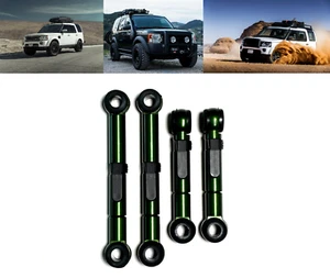 LAND ROVER LR3 & LR4 ADJUSTABLE 2 SETTING SUSPENSION 1.5-2 INCH LIFT LINKS GREEN - Foto 1 di 19
