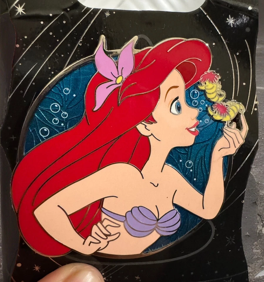 WDI Princess Profile Pin Heroines LE 250 Ariel Little Mermaid - Image 1 of 4