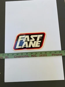 1 NASCAR Stock Auto Vintage Vinile Racing Decalcomania "Fast Lane" anni 90  - Foto 1 di 2