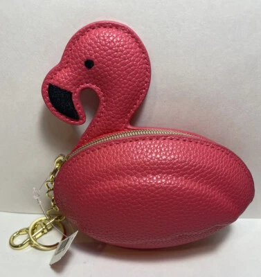Chaveiro Bath & Body Works rosa flamingo maquiagem moeda bolsa bolsa PBac - Imagem 1 de 3