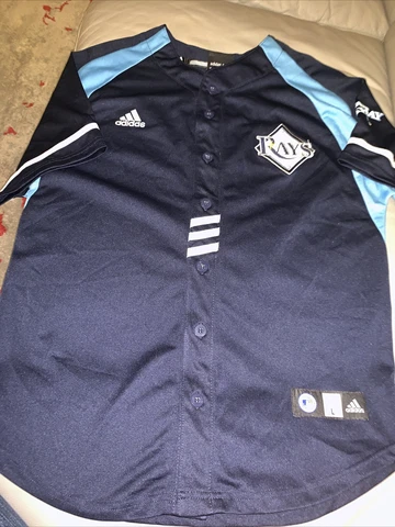 Adidas Tampa BaY Rays  MLB Navy Jersey, Youth LargeLongoria #3 Cover