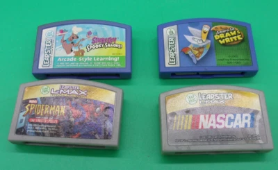 lot of LeapFrog Leapster L-Max Learning Games NASCAR Spiderman Scooby doo - Image 1 of 4