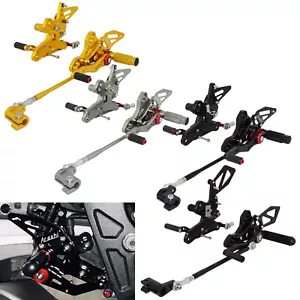 Adjustable Rearset Footrests Foot Pegs For HONDA CB650R CBR650R CB650F CBR650F - Bild 1 von 42