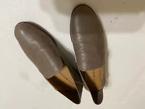 Piatti slip on donna Lucky Brand in pelle grigiastra marrone taglia 7 - Foto 1 di 3