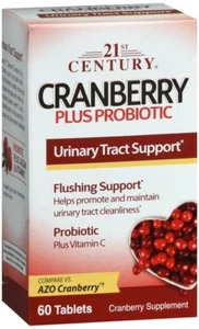 21st Century Cranberry Plus Probiotic 300 Million Cfu 60 Tabs - Picture 1 of 2