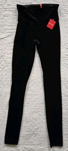 SPANX Womans Black Velvet Leggings Size Small S NWT - Picture 1 of 4