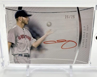 2017 Topps Diamond Icons - Auto #AU-CS Chris Sale /25 (AU) RARE RED INK AUTO 📈 - Image 1 of 3