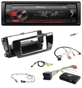 Pioneer DAB 1DIN MP3 Lenkrad USB Autoradio für Seat Ibiza 2008-2015 klavierlack - Bild 1 von 9