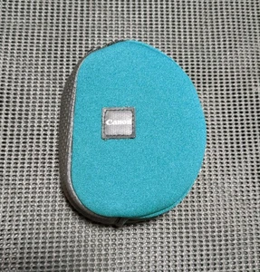 Canon Kameratasche türkis Stoff oval, kompakt, gebraucht - Bild 1 von 6