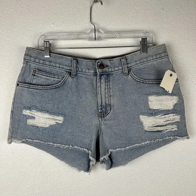 Billabong Drift Away Shorts Size 31 Raw Hem Distressed Light Wash - Image 1 of 4