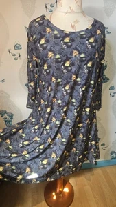 Gorgeous Emo Witches Gothic Fabulous Grey Green Swing Dress, Queen Bee, 24/26 - Picture 1 of 6