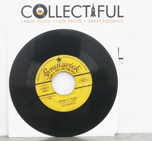 CRICKETS (BUDDY HOLLY) THINK IT OVER - BRUNSWICK 1958 *RARE PROMO* 7" SINGLEš„ - Picture 1 of 2