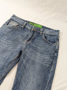 Rock Roll Cowboy Jeans 34x33 (34x34 Etikett) blau Pistol Straight Westernstiefel - Bild 1 von 10