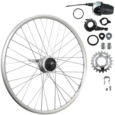 Laufrad 28 Zoll Hinterrad Hohlkammer Shimano Nexus 8 SG-C6000 Rücktritt silber - Bild 1 von 4