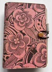 Filofax Botanic Personal Organiser Pink Floral Fabric Pink Brown - Picture 1 of 7