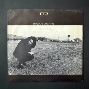 U2 In God's Country Vinyl Record Picture Sleeve Single 7" 45 RPM Island Records - Picture 1 of 2