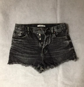 Pacsun Women’s Vintage High Rise Gray Denim Short Shorts Womens Size 27 - Picture 1 of 5