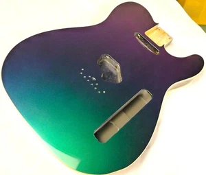 Tele Telecaster Gitarrenkörper 3 Stück Erle Chamäleon Finish Creme Bindung ≤5,26 Pfund - Bild 1 von 20