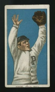 1909-11 T206 PIEDMONT OTTO CUCHILLO DE ARRIBA A ABAJO MAL CORTE DOBLE NOMBRE MOSTRANDO - Imagen 1 de 2