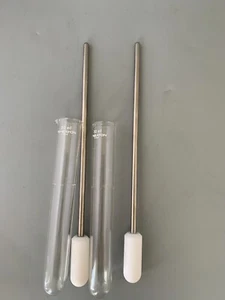 (2X) WHEATON Mörser und Stößel Tissue Grinder 30ml Glas, Edelstahlgriff - Bild 1 von 7