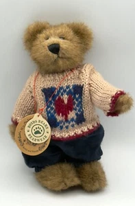 Boyds Bears Matthew 8 Zoll Plüsch Bailey Bear Herz Pullover marineblau Hose mit Etikett - Bild 1 von 13