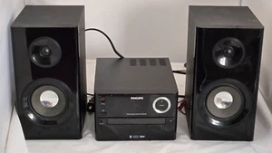 Philips BTM2180 Micro Music System 70W Bluetooth CD USB FM w/ Speakers No Remote - Picture 1 of 8
