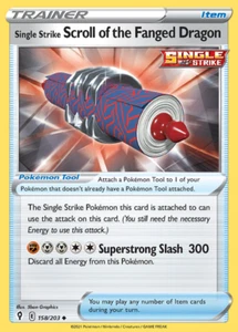 4x Single Strike Scroll of the Fanged Dragon 158/203 Evolving Skies Playset - Picture 1 of 1