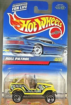 Hot Wheels Mainline/Collector 1998 #1037 Mudcat Roll Patrol amarillo con cromo SBSp Foto 1 de 4