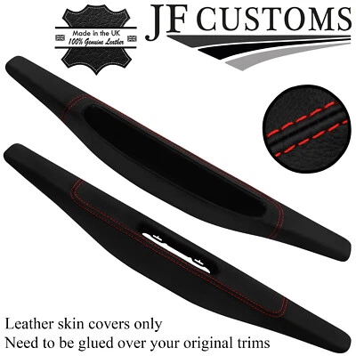 Rojo Pegatina Cuero 2X Puerta Protector Umbral Cubiertas Para Porsche 911 997 - Imagen 1 de 3