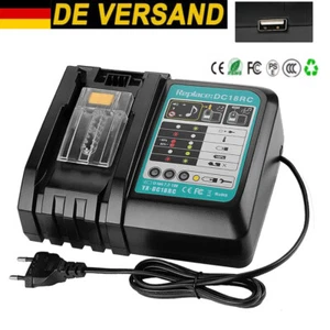 DC18RC Schnellladegerät für Makita 14,4 - 18V Li-Ion All Akku BL1860 BL1850 1830 - Bild 1 von 12