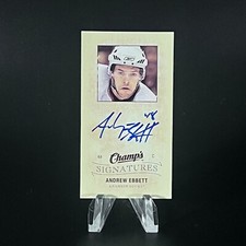 Andrew Ebbett 2009-10 Upper Deck Champ's Mini Signatures #CS-AE Auto DUCKS LOOK!