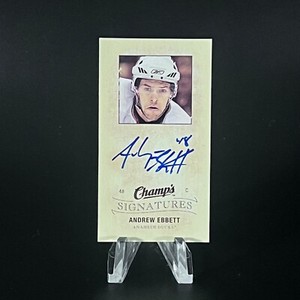 Andrew Ebbett 2009-10 Upper Deck Champ's Mini Signatures #CS-AE Auto DUCKS LOOK!