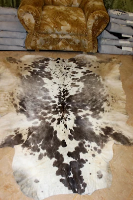 HIROSE TRADERS 24 Ft Genuine Calf/Cowhide Rug/skin, Fully Processed Top Quality fur Skin