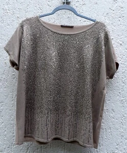 Shirt Bluse von LUISA CERANO Gr. 42 mit Pailletten - Bild 1 von 4