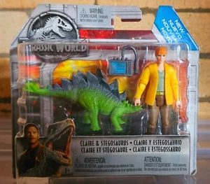 Jurassic World: Fallen Kingdom Mattel 2018 (CLAIRE & STEGOSAURUS) 3+ Brand New - Picture 1 of 3